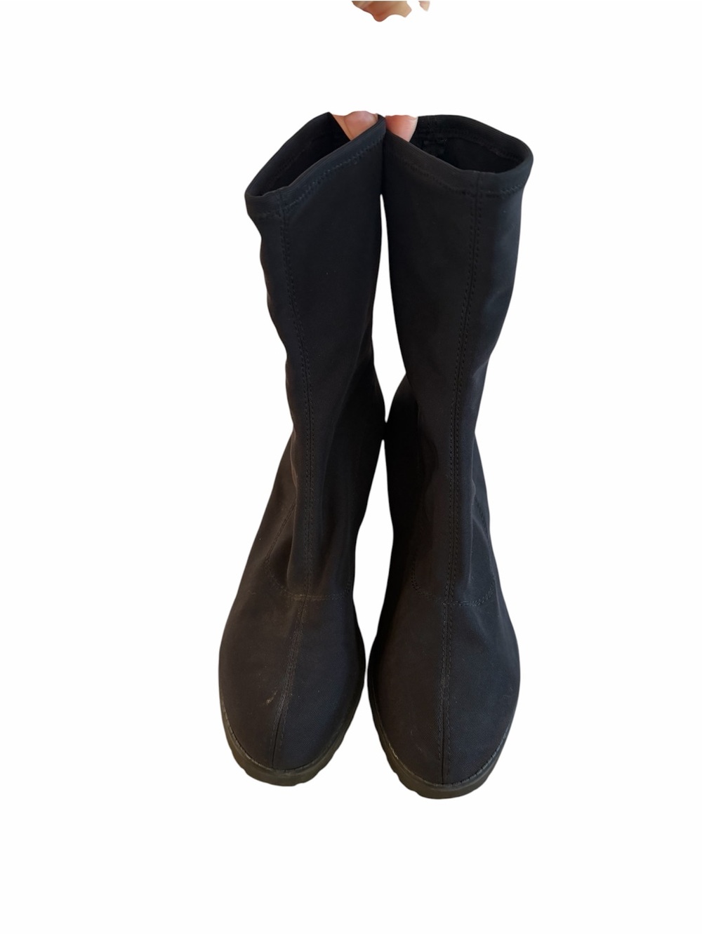 Vagabond Black Stretch Heeled Boots